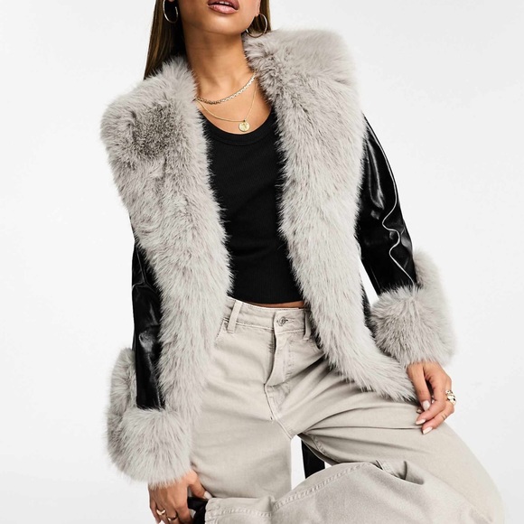 Faux Leather tie waist Jacket ‼️ NEW ‼️ - Picture 2 of 4